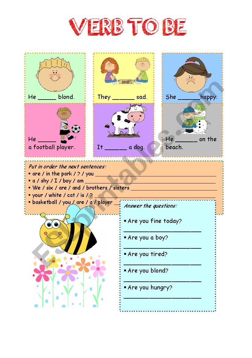 VERB TO BE [Begginers] worksheet